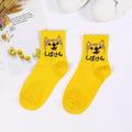 Meias Curtas Estampadas Fofas