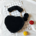 Bolsas de Inverno em Pelúcia com Formato de Coração