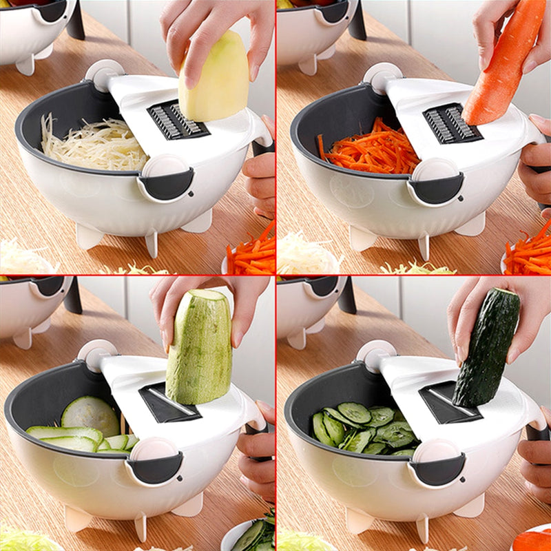 Cortador de vegetais giratório