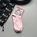 Meias Curtas Estampadas Fofas