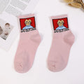Meias Curtas Estampadas Fofas