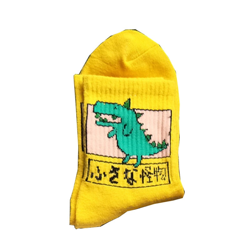 Meias Curtas Estampadas Fofas
