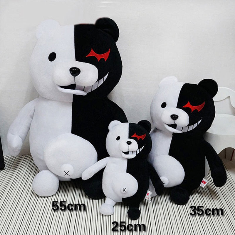 Urso de Pelúcia Preto e Branco