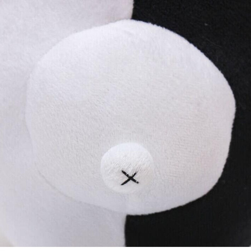 Urso de Pelúcia Preto e Branco