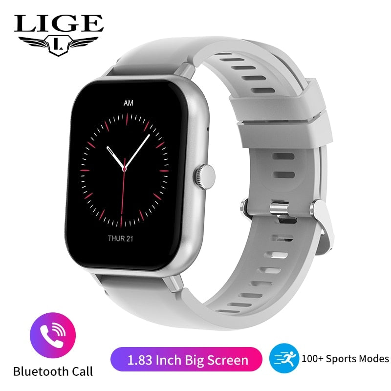 Smartwatch de Tela Sensível ao Toque Completo para Esportes e Fitness