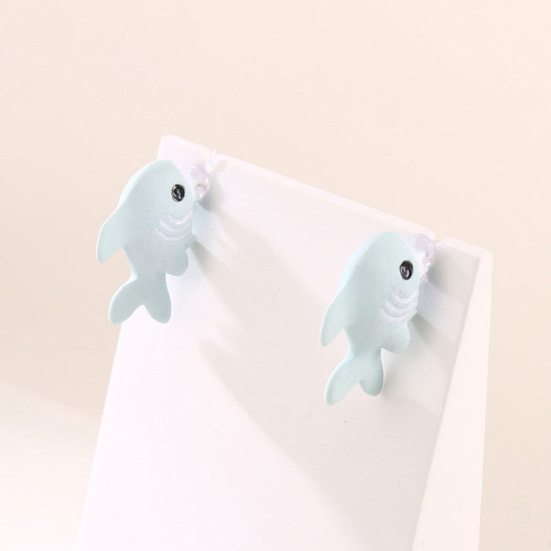 Conjunto de 2 Brincos Com Desenhos Animados