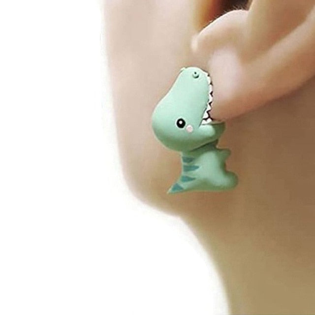 Conjunto de 2 Brincos Com Desenhos Animados