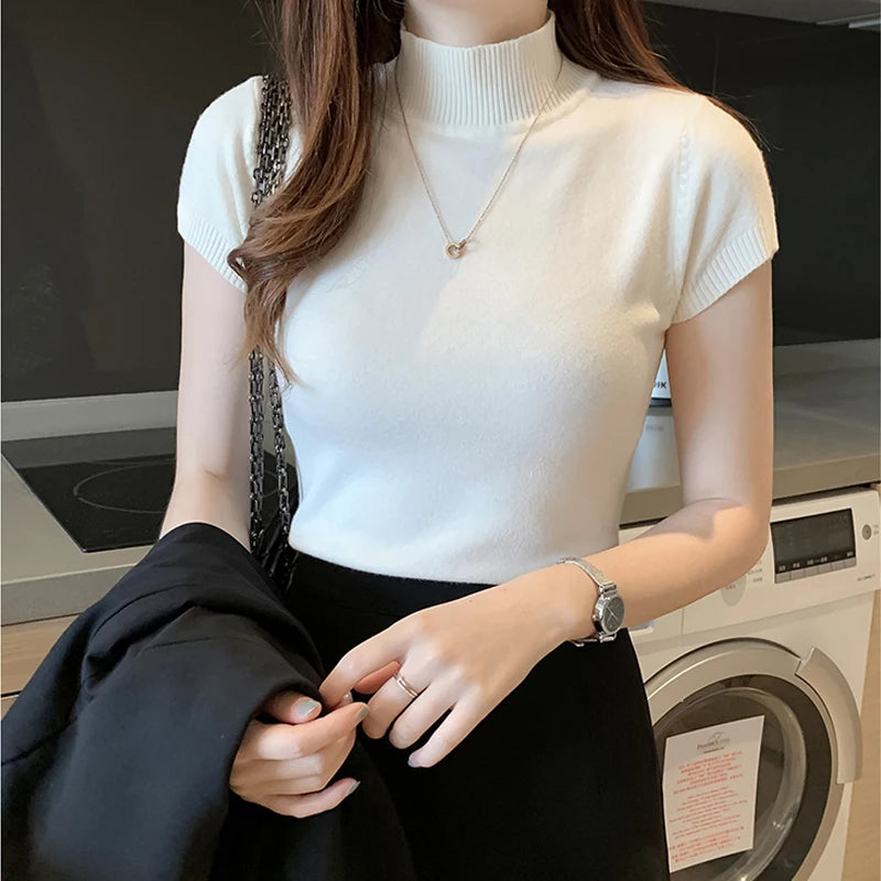 Blusas Verão Gola Alta