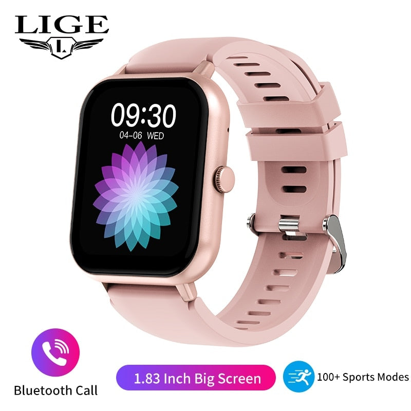 Smartwatch de Tela Sensível ao Toque Completo para Esportes e Fitness