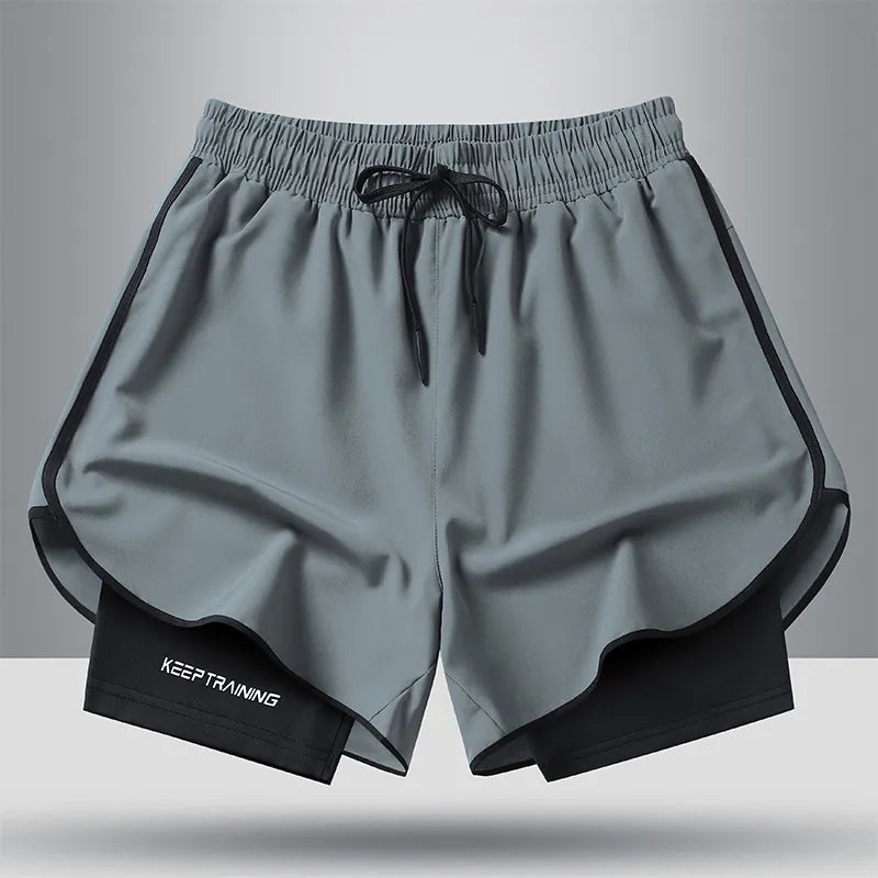 Shorts Masculino 2 em 1 Dupla Camada