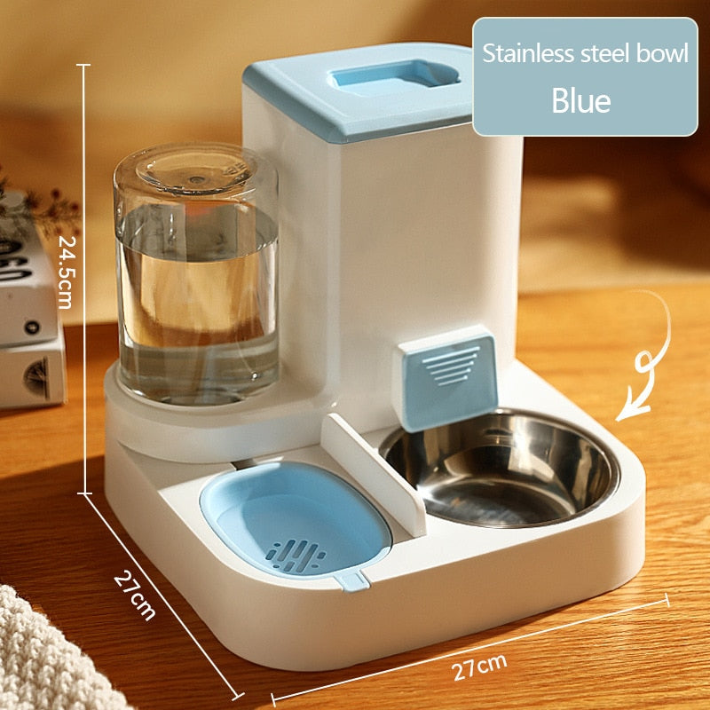 Dispensador de Água com Separação de Comida Seca e Úmida