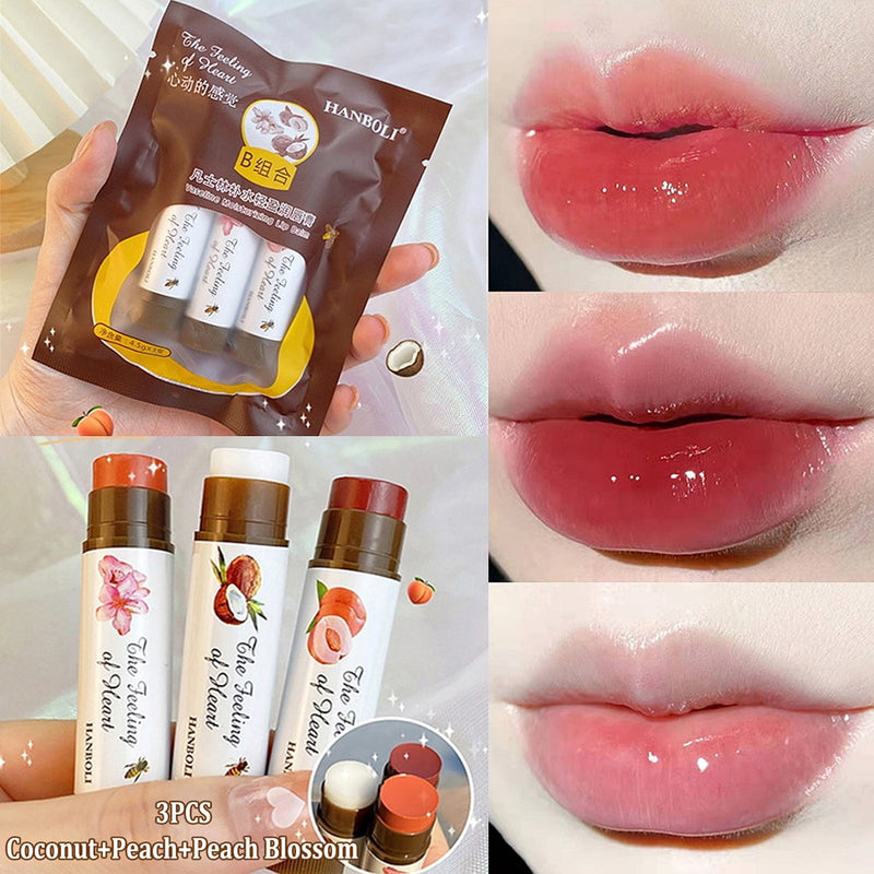 Conjunto de 3 Cores de Batom