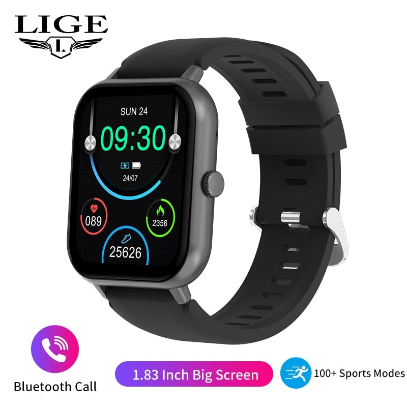 Smartwatch de Tela Sensível ao Toque Completo para Esportes e Fitness