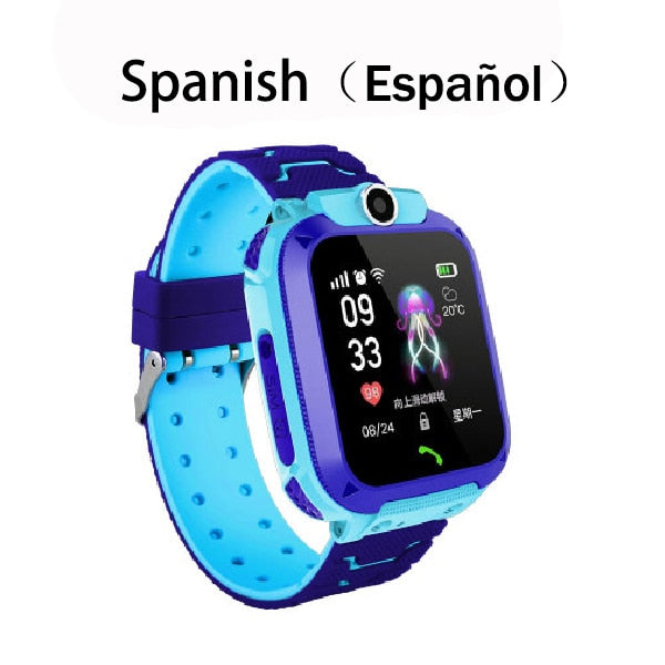 Tendência Infantil Smartwatch com SOS, Localização LBS e Foto para Crianças