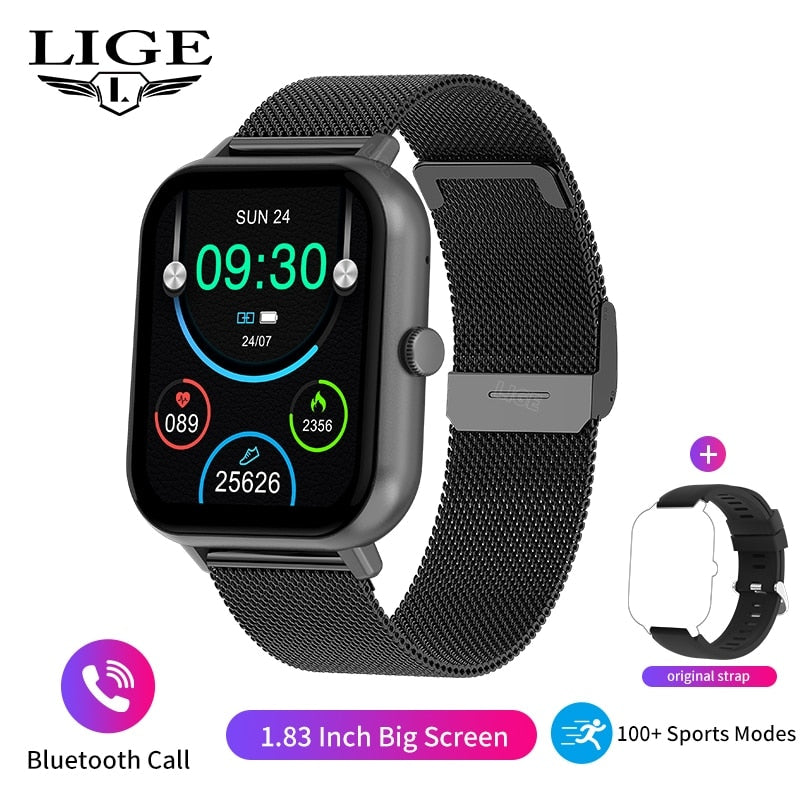 Smartwatch de Tela Sensível ao Toque Completo para Esportes e Fitness