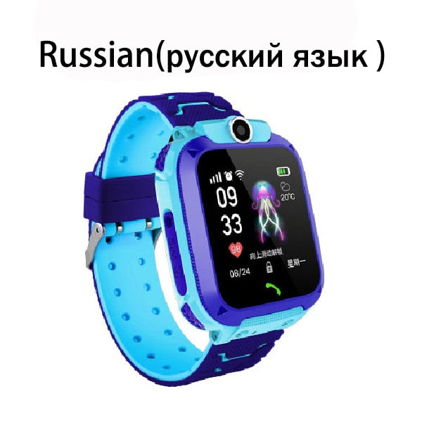 Tendência Infantil Smartwatch com SOS, Localização LBS e Foto para Crianças