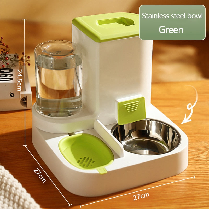 Dispensador de Água com Separação de Comida Seca e Úmida